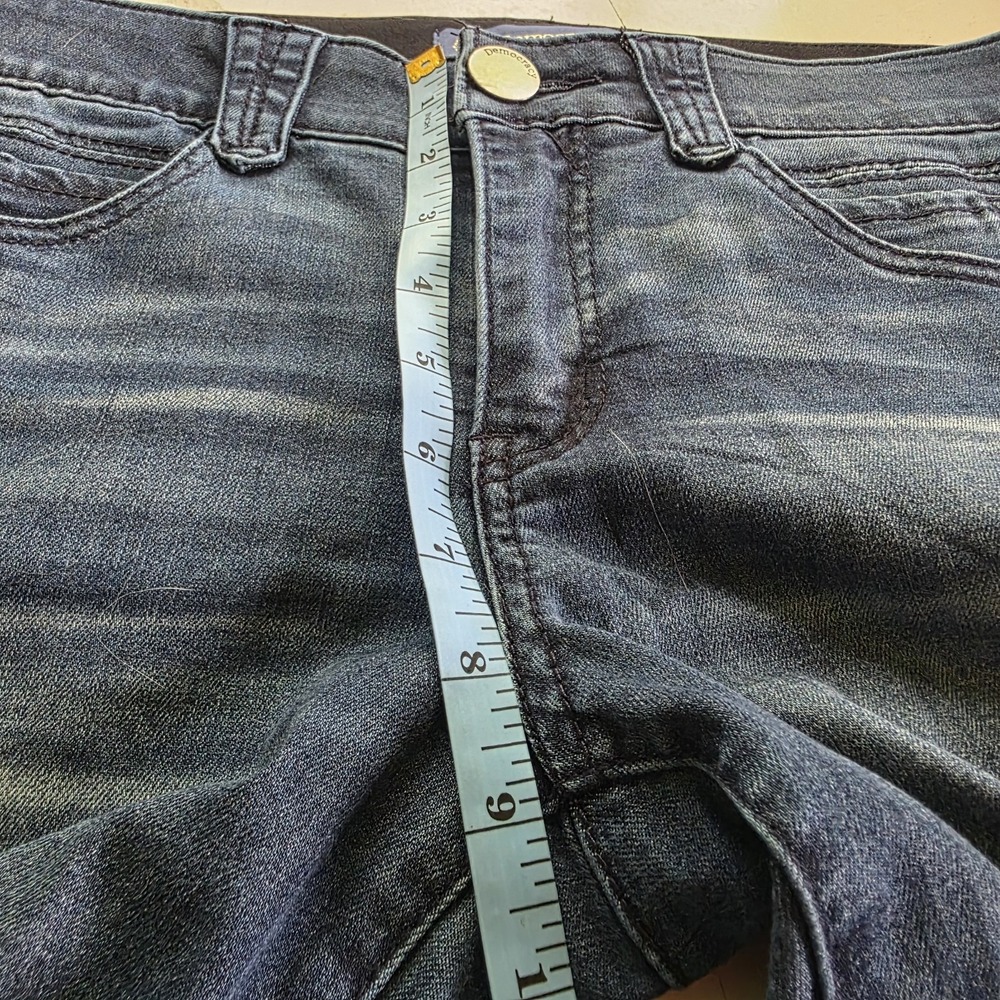 Democracy Absolution Luxe Touch Jeggings Size 6 Blue Distressed Skinny Jeans - Picture 6 of 10